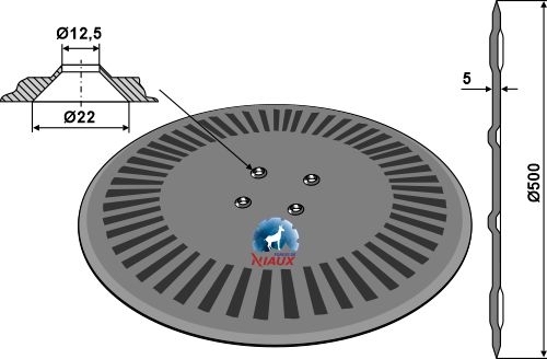 Kverneland Plate Ø500x5