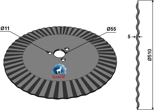 Kverneland Plate Ø510x5