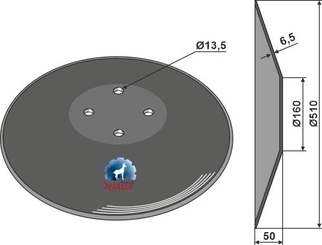 John Deere Plate glatt Ø510x6,5