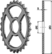 Stjernering 530 x 18 mm