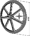 Dalbo pakningsring 700 mm x 32° - Hull Ø50 mm