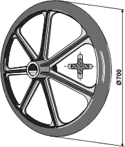 Dalbo pakningsring 700 mm x 32° - Hull Ø50 mm