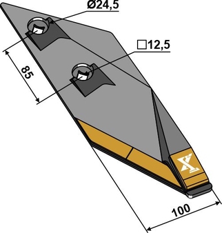 Tips B2SH - høyre - Extreme Carbide