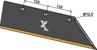 Plogblad 14x145 SB58D - høyre - Extreme Carbide