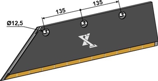 Plogblad 14x145 SB58D - venstre - Extreme Carbide