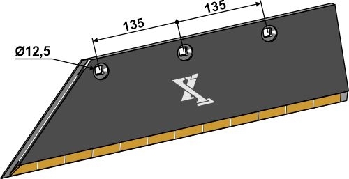 Plogblad 14x145 SB58D - venstre - Extreme Carbide