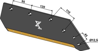 Plogblad 14" - høyre - Extreme Carbide