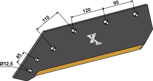 Plogblad 14" - venstre - Extreme Carbide