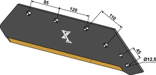 Plogblad 16" - høyre - Extreme Carbide