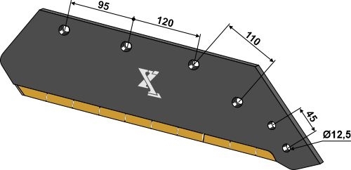 Plogblad 16" - høyre - Extreme Carbide