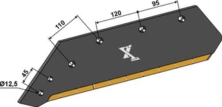 Plogblad 16" - venstre - Extreme Carbide