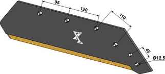 Plogblad 18" - høyre - Extreme Carbide