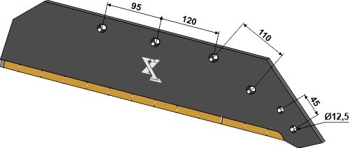 Plogblad 20" - høyre - Extreme Carbide