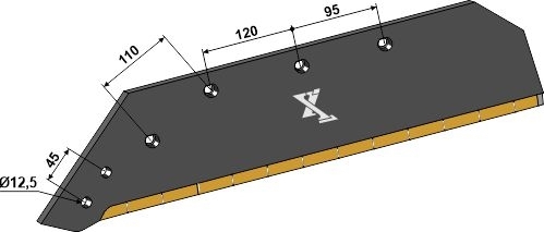 Plogblad 20" - venstre - Extreme Carbide