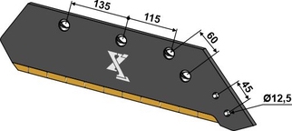 Plogblad 14" - høyre - Extreme Carbide