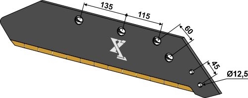 Plogblad 16" - høyre - Extreme Carbide