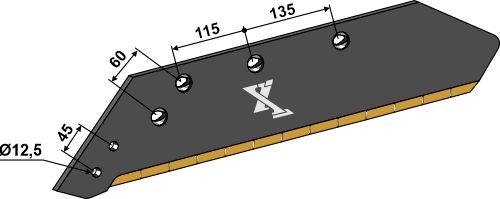 Plogblad 16" - venstre - Extreme Carbide