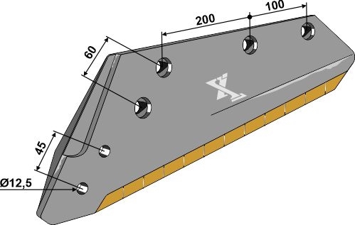 Plogblad 16" - venstre - Extreme Carbide