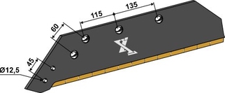 Plogblad 18" - venstre - Extreme Carbide