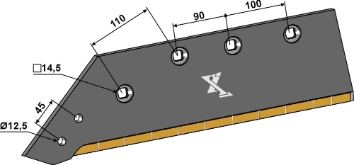 Plogblad 14\'\' - venstre - Extreme Carbide