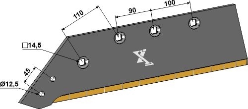 Plogblad 16" - venstre - Extreme Carbide