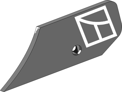 Øverum Skyveplate for landside - høyre