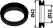 Väderstad tetningsring for lagerdeksel Ø42mm/ø35mm