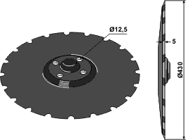 Väderstad Bæreplate 430 mm