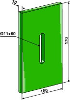 Lely "PUR" 100x170 (hull Ø11x60)