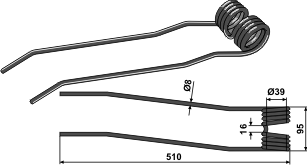 Fransgaard fjær TI-3000 venstre53020