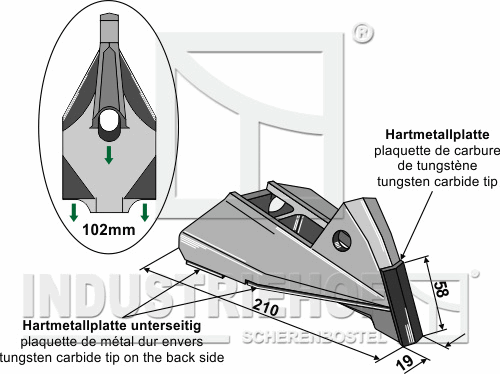 Bourgault karbidspiss