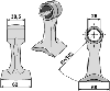 Hammerslager Ø26,0 mm 38,5 x 62 mm R=102