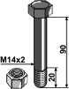 Agrimaster bolt + mutter f. 63-M-37-14