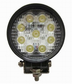 Arbeidslampe LED rund 10-30V 27W