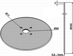 Agrolux rulleskjær 18" glatt