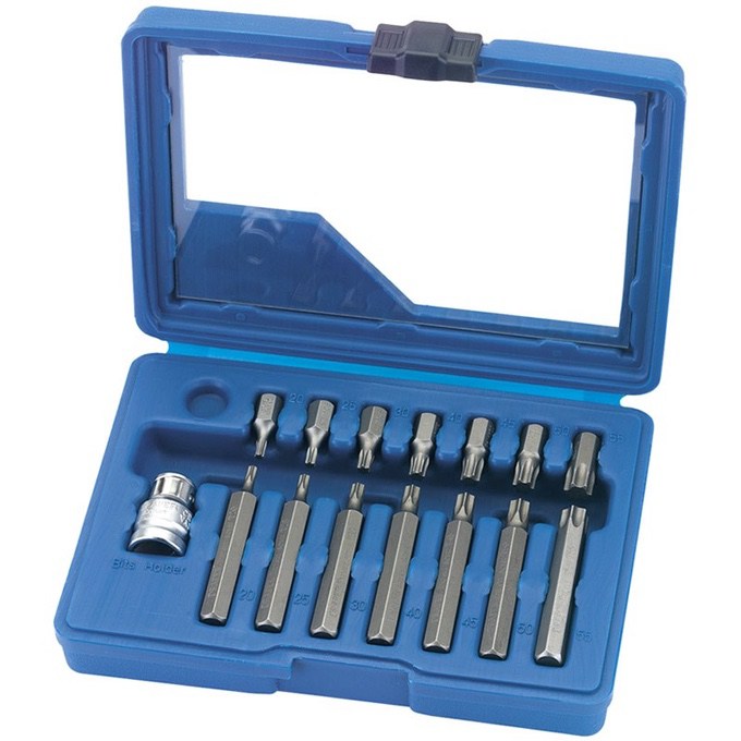 Torx bitssett med 15 deler