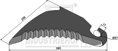 Claas kniv for ballepresser 837779.0 (5 mm)