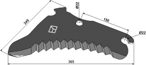 John Deere kniv CC126575