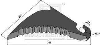 Claas kniv for ballepresser 851022,00 (5 mm)