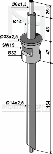 Bourgault rør for flytende gjødsel