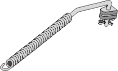 Løftearmsfjær kat.2 500-720 mm