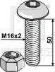 Umbraconbolt M16x2x50 (10,9) med selvlåsende mutter