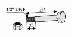 Bomford bolt + mutter for 63-RM-19