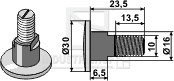 Fortingsbolt for kniv 109433