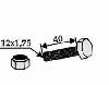 JF bolt + låsemutter for kniv