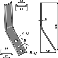 Kverneland sliteplate CLC